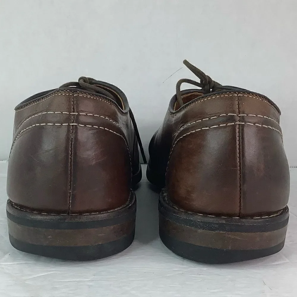 Allen Edmonds Clark Street Lace Up Oxford Men Dress Brown Leather Shoes 9